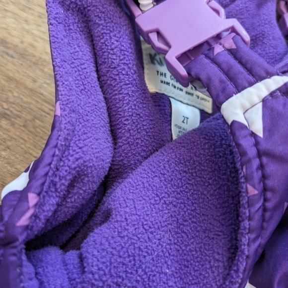 Osh kosh b'gosh kids winter snowsuit purple stars - Picture 5 of 7